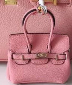 Mini Birkin-Inspired Handbag Charm Accessory with Gift Box